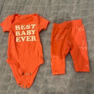 newborn baby onesie and leggings